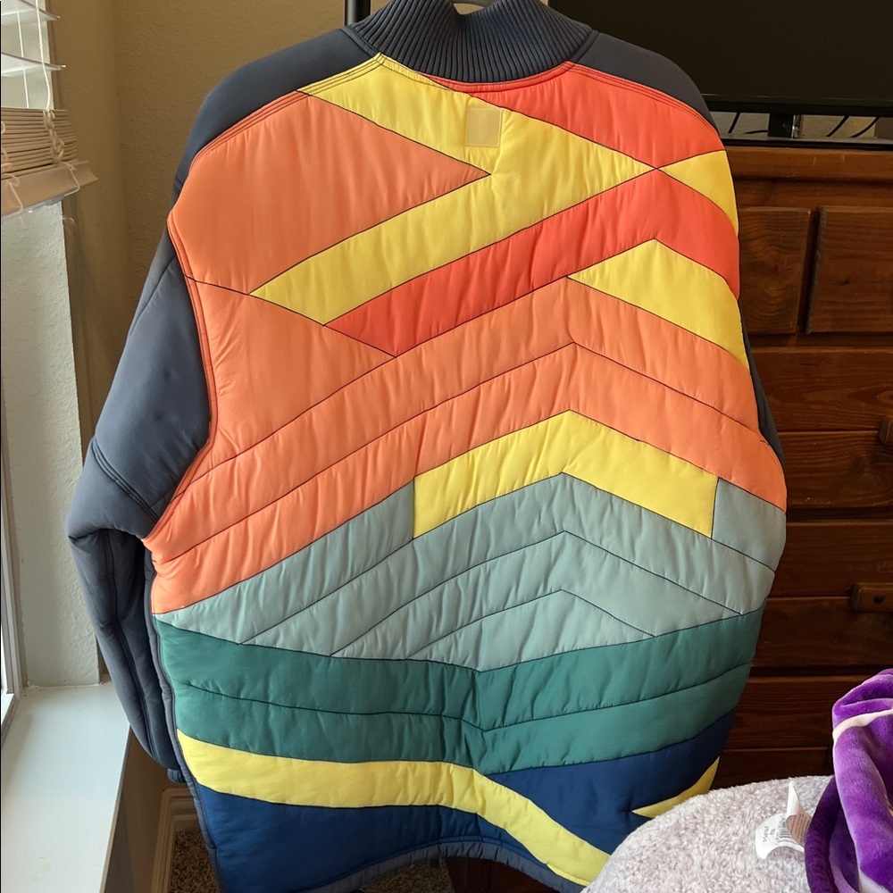Free People Chevron Puffer Jacket